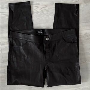 Elin Kling X Marciano Size 6 100% Genuine Leather Pants - Black